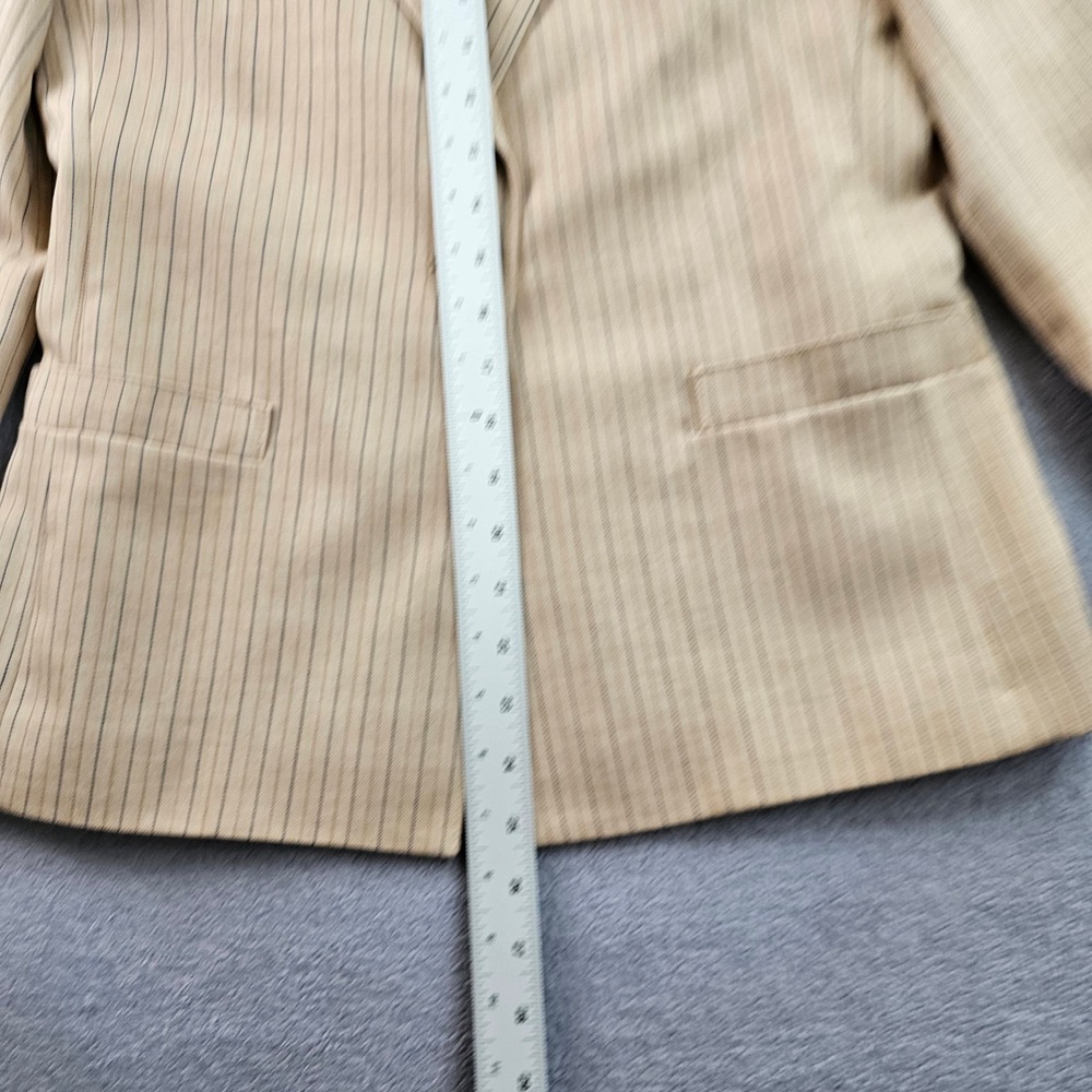 Daniel for Spellbound Blazer Jacket Women's 6 Brown Pinstripe Lined òNotch Lapel - Picture 3 of 11